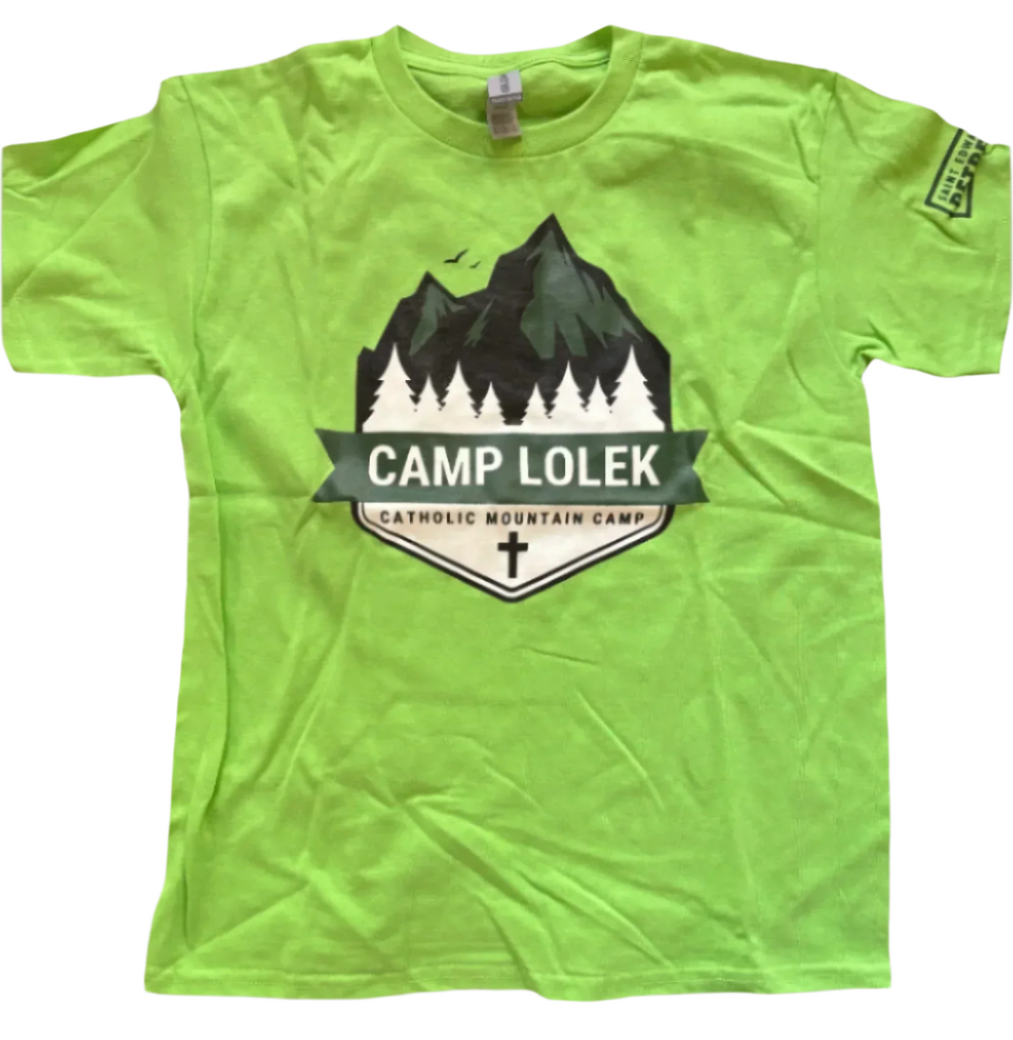 Neon Green Camp Lolek Short Sleeve Tee