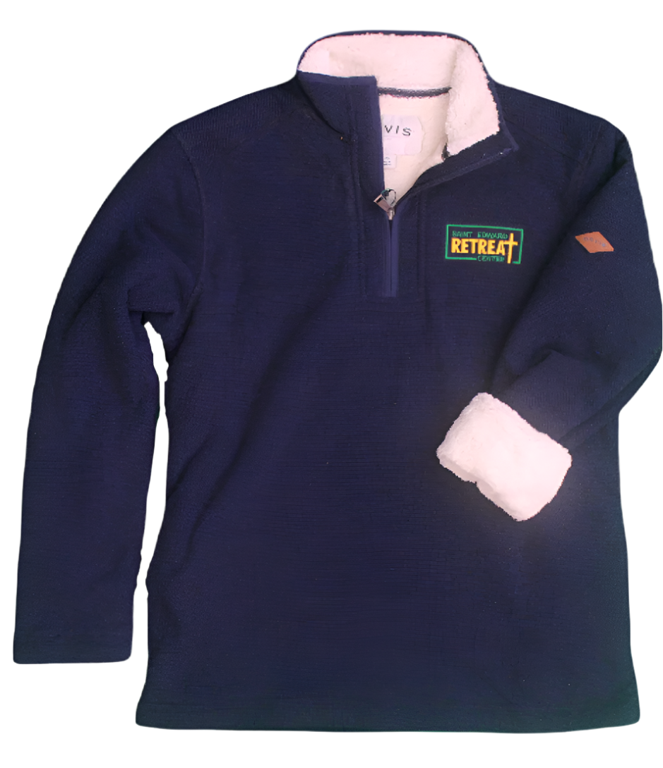 Navy Orvis Saint Edward Retreat Center Quarter Zip Sweatshirt